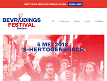 Tablet Screenshot of bevrijdingsfestivalbrabant.nl